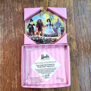 1997 Enesco Barbie Wizard of Oz Ceramic Hanging Ornament Limited Edition COA NIB